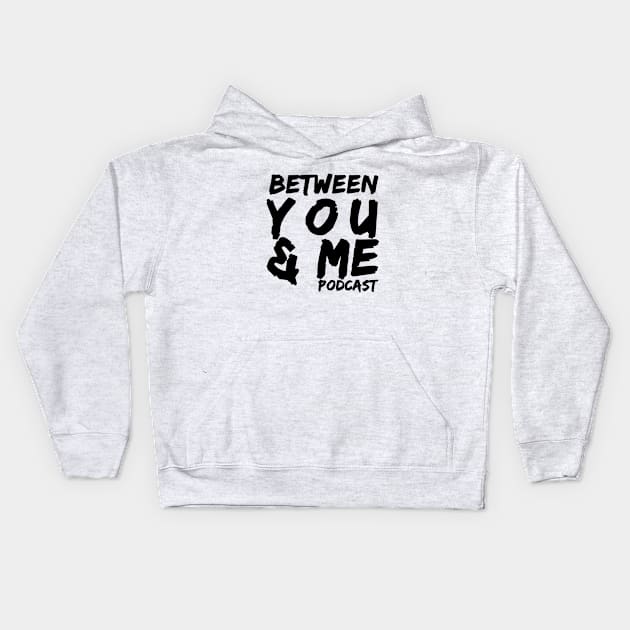 Logo tee (black and white) Kids Hoodie by betweenyoumepod